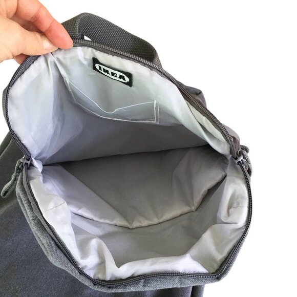 IKEA Forenkla Carry On Rolling Wheeled Travel Bag w/ Detachable Backpack Gray - Picture 9 of 16